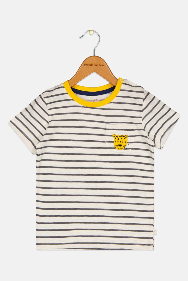Hamleys تي شيرت قصير الأكمام مخطط للأولاد الصغار، متعدد الألوان - Image 2