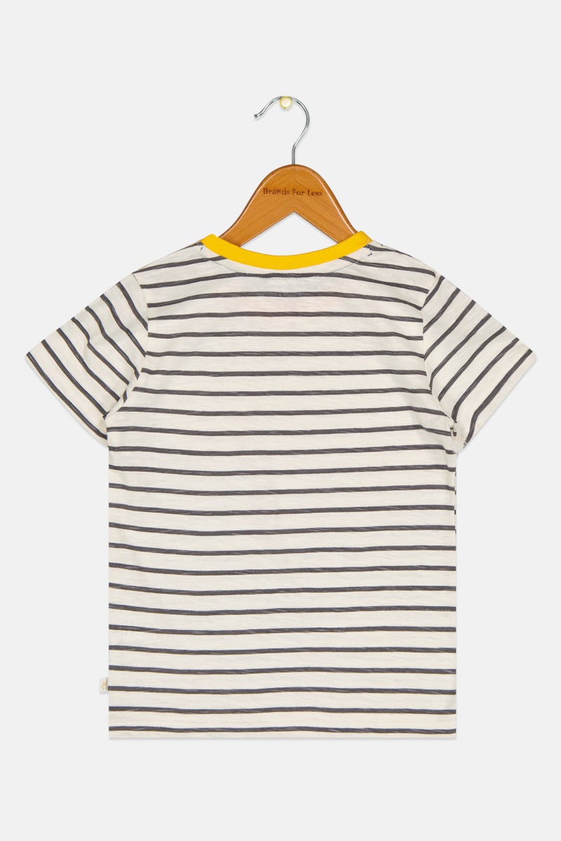 Hamleys تي شيرت قصير الأكمام مخطط للأولاد الصغار، متعدد الألوان - Image 3