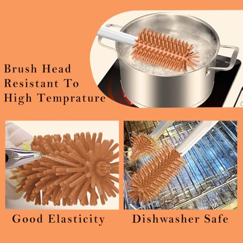 Tony Stark 6-in-1 Baby Bottle Cleaning Brush Set – Includes Silicone Bottle Brush, Nipple Cleaner, Straw Brush, Soap Dispenser, Storage Box, and Bottle Drying Rack |Silicone Bristles (Car Design) - Image 4