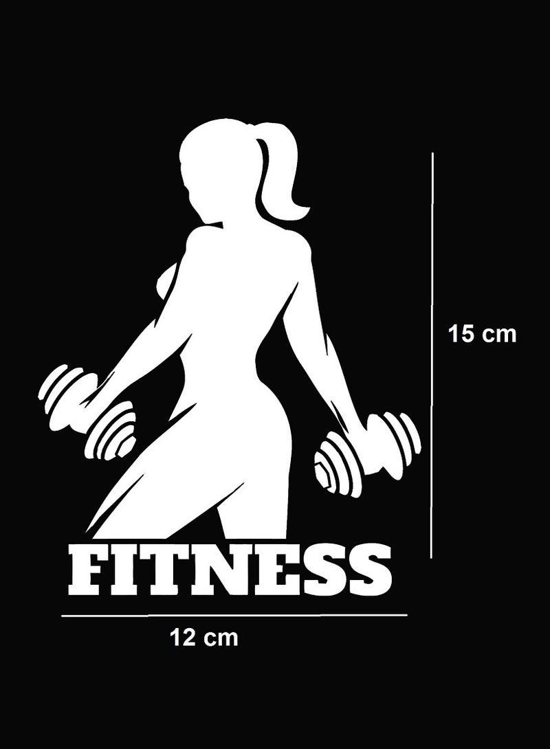 Fitness Girl Sticker - Image 2