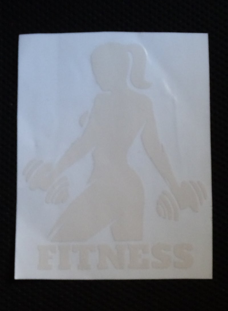 Fitness Girl Sticker - Image 1