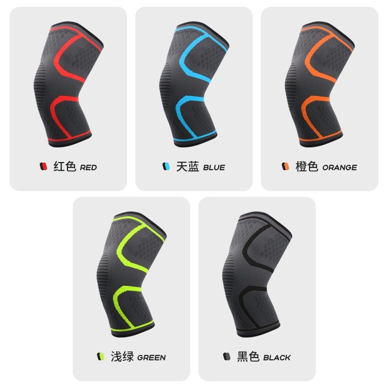 AOLIKES Sports Knee Pads for Running, Basketball, Cycling, Fitness - Anti-Slip Breathable Thin Colorful Nylon Knee Support for Men and Women - Image 2