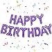 KatchOn Purple Happy Birthday Balloons 16 Inch Helium Supported Foil Happy Birthday Balloons for Purple Birthday Decorations Happy Bday Balloon Banner Unicorn Birthday Decorations - Image 2