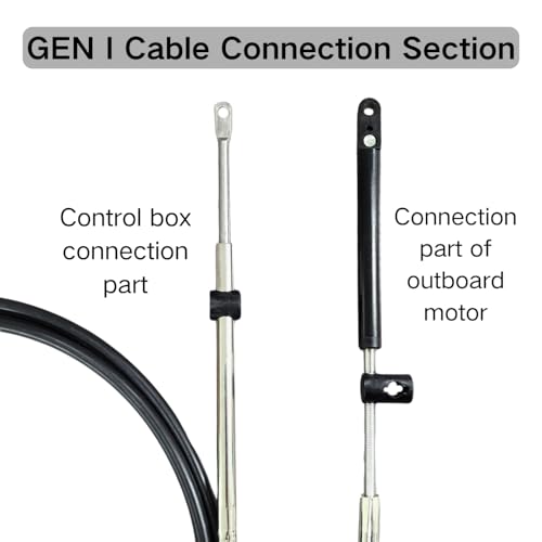 ZOYAN Outboard Engine for Mercury Remote Control 33c GEN I Throttle Cables Shift Cable 16FT - Image 3