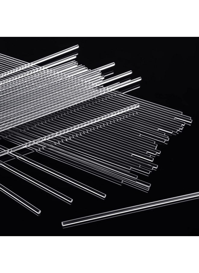 Vicenpal - 120 Pieces Clear Acrylic Rods 3 Mm Diameter Acrylic Dowel Rods Round Acrylic Sticks Acrylic Strip For Diy Crafts Party Decorations Gardening (12 Inch) - Image 1