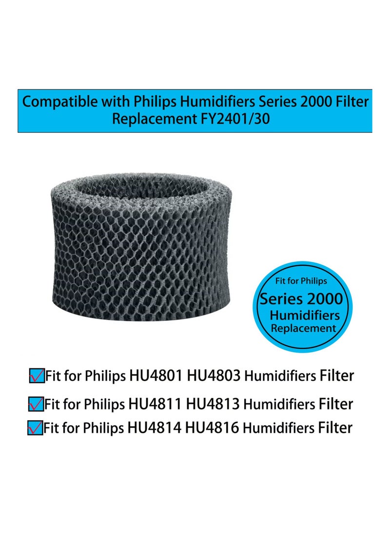 FY2401/30 Replacement Wick Filters Compatible with Philips HU4801 - HU4802 - HU4803 - HU4810 - HU4813 - HU4814 - HU4811/90 Series 2000 Humidifiers(GRAY) - Image 2