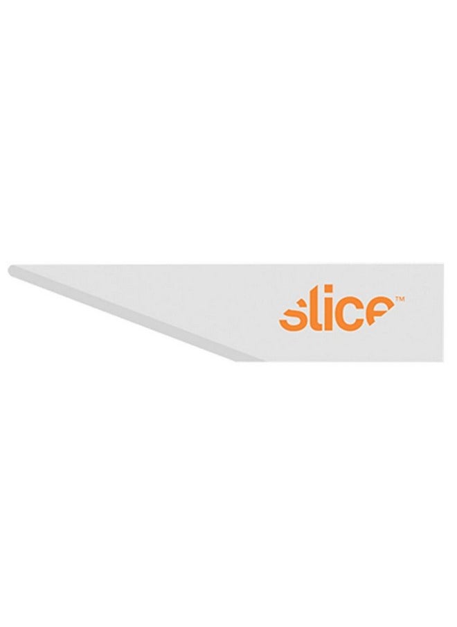 Slice 10519 Straight Edge, Ceramic Blade, Pointed Tip Craft Blade, Finger Friendly, Ceramic Blade Stays Sharp 11X Longer Than Metal, 4 Blades 
