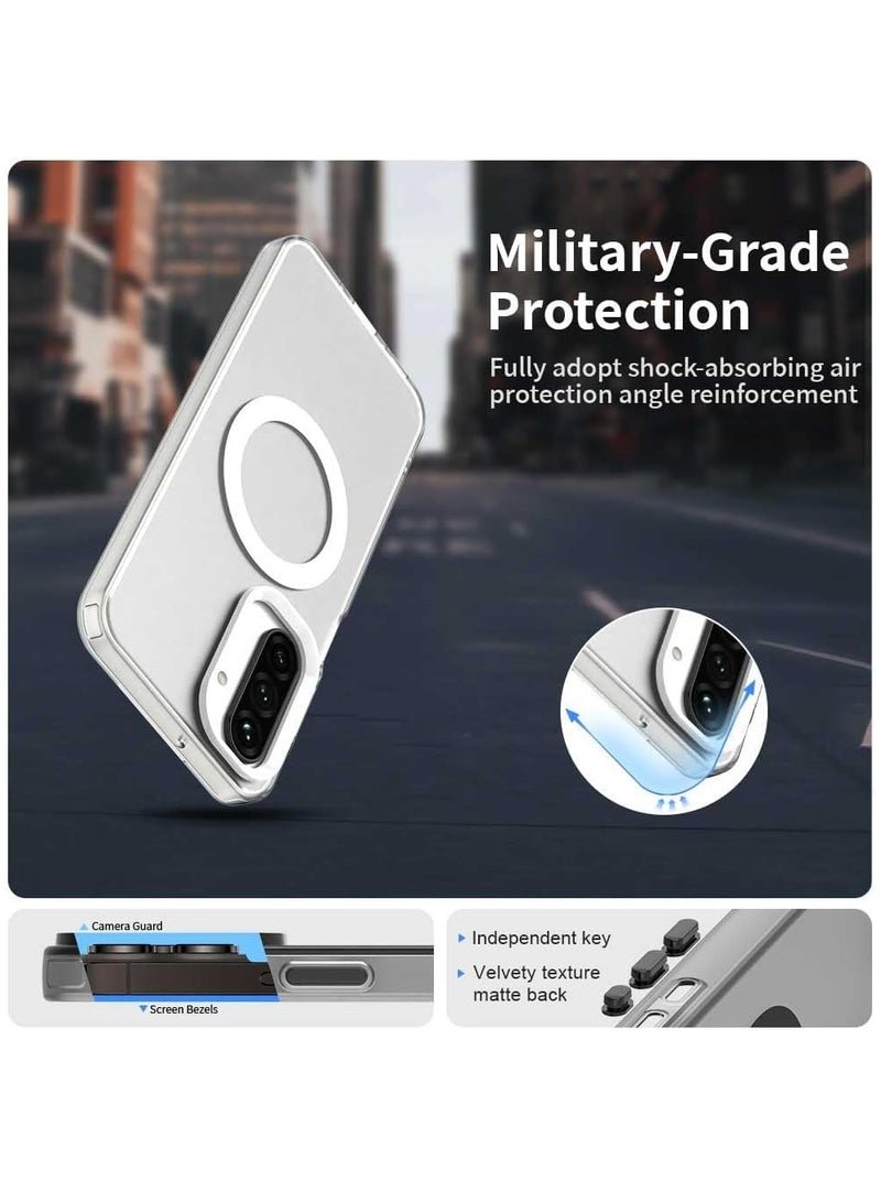CHEROSIN Magnetic Phone Case for Samsung Galaxy A17,Supports Wireless Charging, TPU Shockproof Phone Cover,Anti-Slip,No Yellowing - Image 3