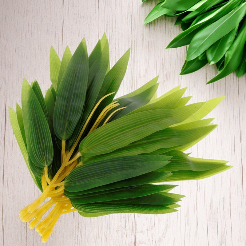 🌱 ديكور داخلي وخارجي من أوراق البامبو الصناعية المتينة مناسب للمناظر الطبيعية والفعاليات - Image 3