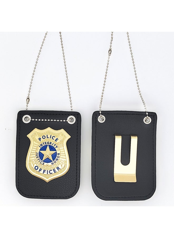 إسكدنيا أطفال لعبة الشرطة الملحقات الصغيرة  الشرطة تأثيري اكسسوارات شارة شارة الشرطة المعدنية اللون: مجموعة (يمكن مطابقة الشارات حسب الرغبة) - Image 2