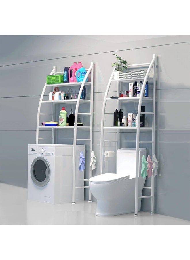 رف تنظيم متعدد الاستخدامات للحمام – فوق الغسالة أو المرحاض - Image 1