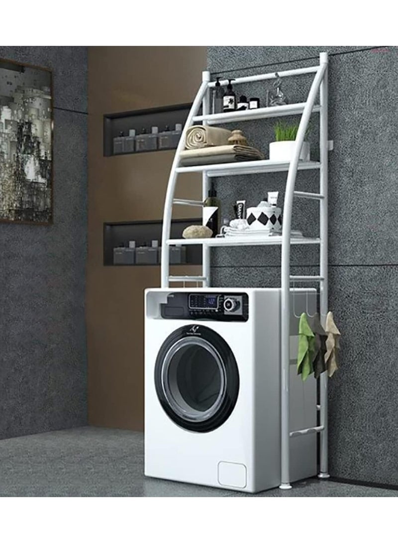 رف تنظيم متعدد الاستخدامات للحمام – فوق الغسالة أو المرحاض - Image 2