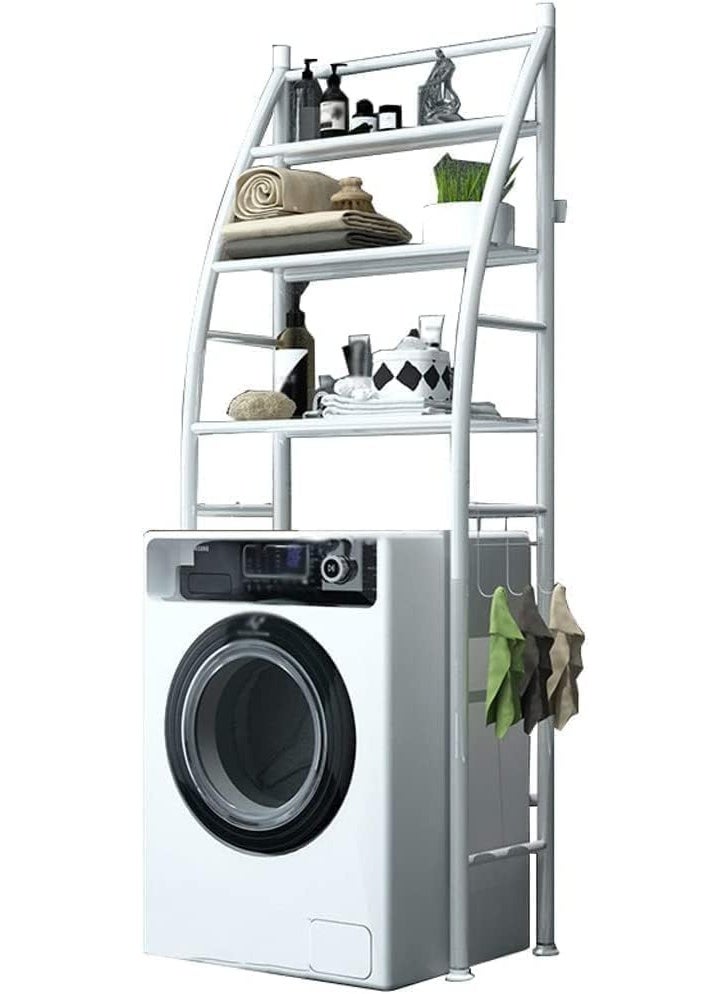 رف تنظيم متعدد الاستخدامات للحمام – فوق الغسالة أو المرحاض - Image 3