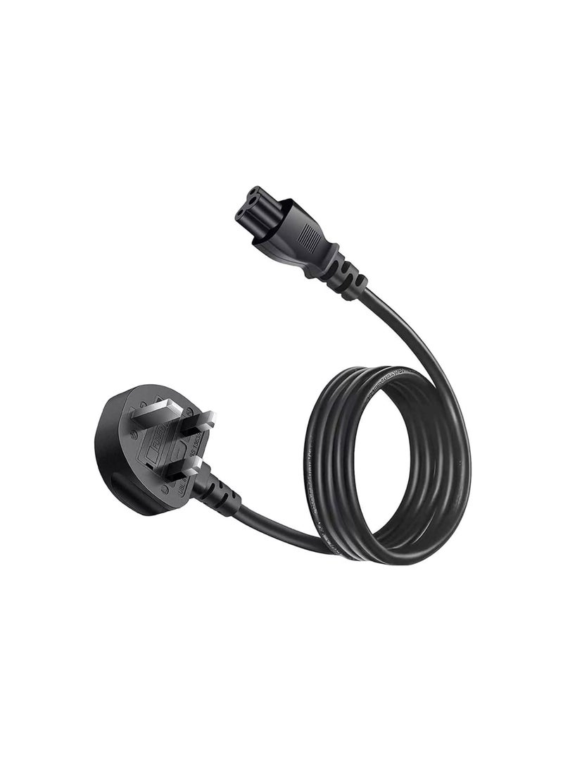 Replacement Power Cable 1.5m – UK Plug BS 1363 to C5 2.5A 250V 18AWG – for Printer and Laptop Charger - Image 1