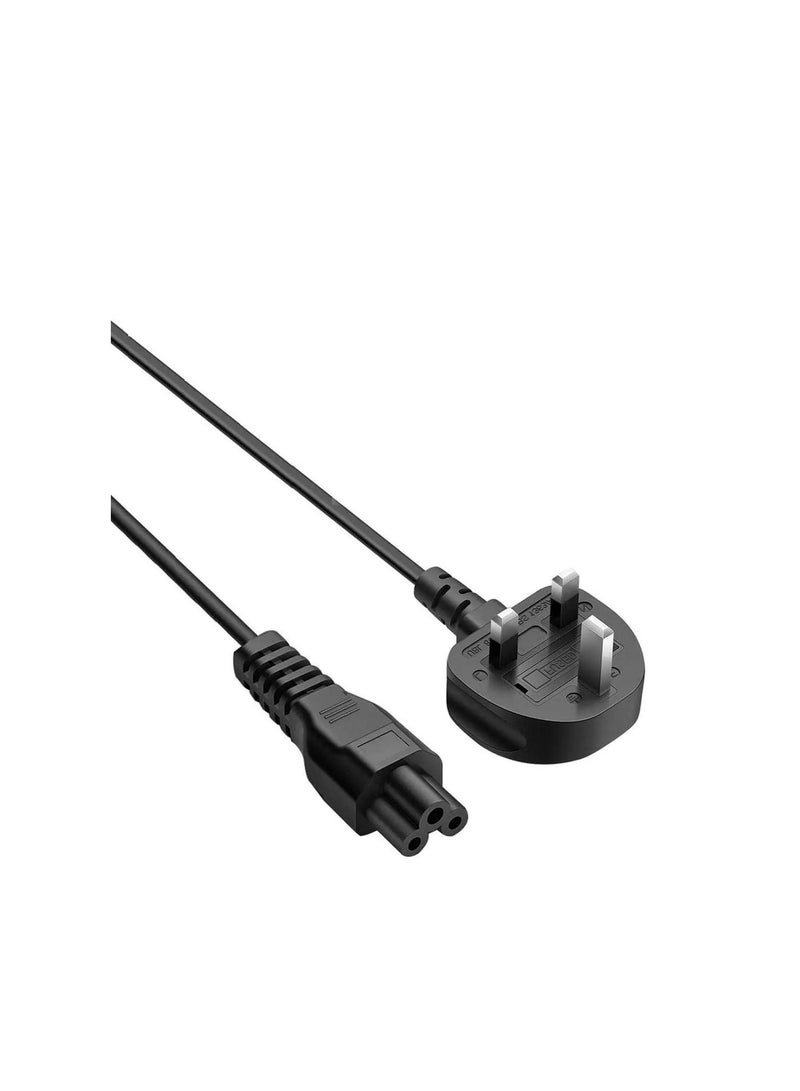 برايت كابل طاقة بديل 1.5 متر – فيشة بريطانية BS 1363 إلى C5 2.5A 250V 18AWG – مناسب للطابعات وشواحن اللابتوب - Image 5