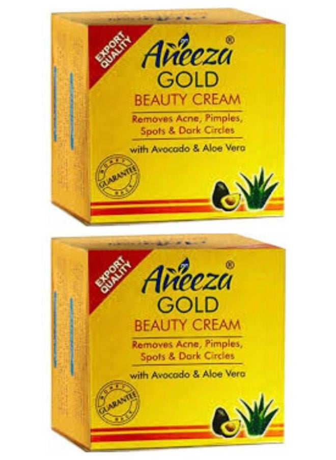 Aneeza Gold Beauty Cream With Avocado & Aloe Vera 2 Pcs 2*20 g  - Image 1