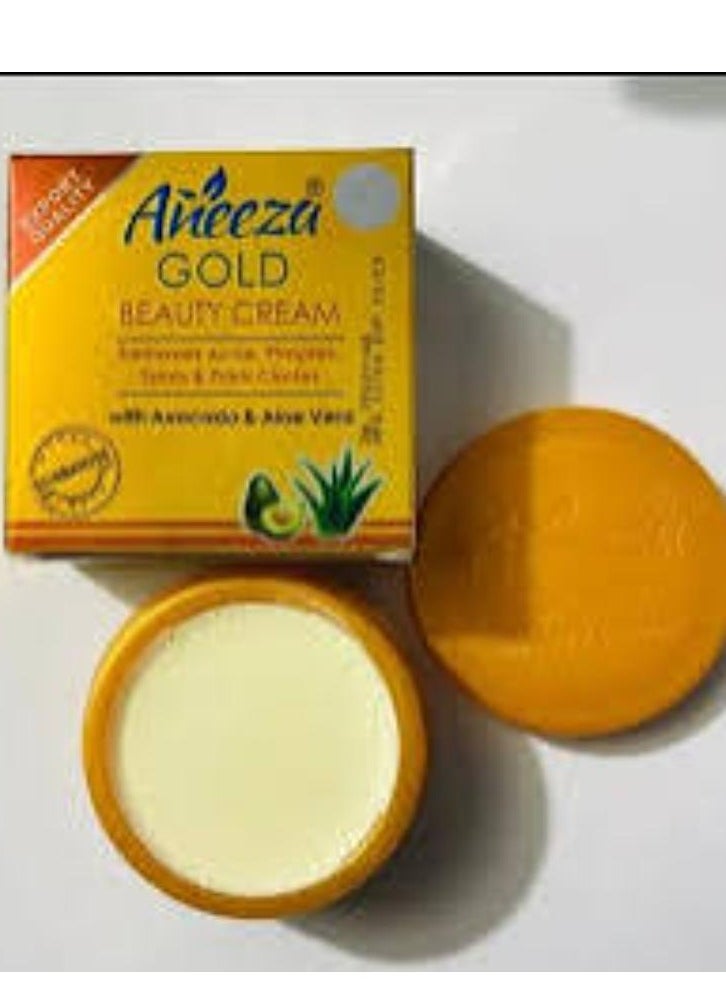 Aneeza Gold Beauty Cream With Avocado & Aloe Vera 2 Pcs 2*20 g  - Image 2