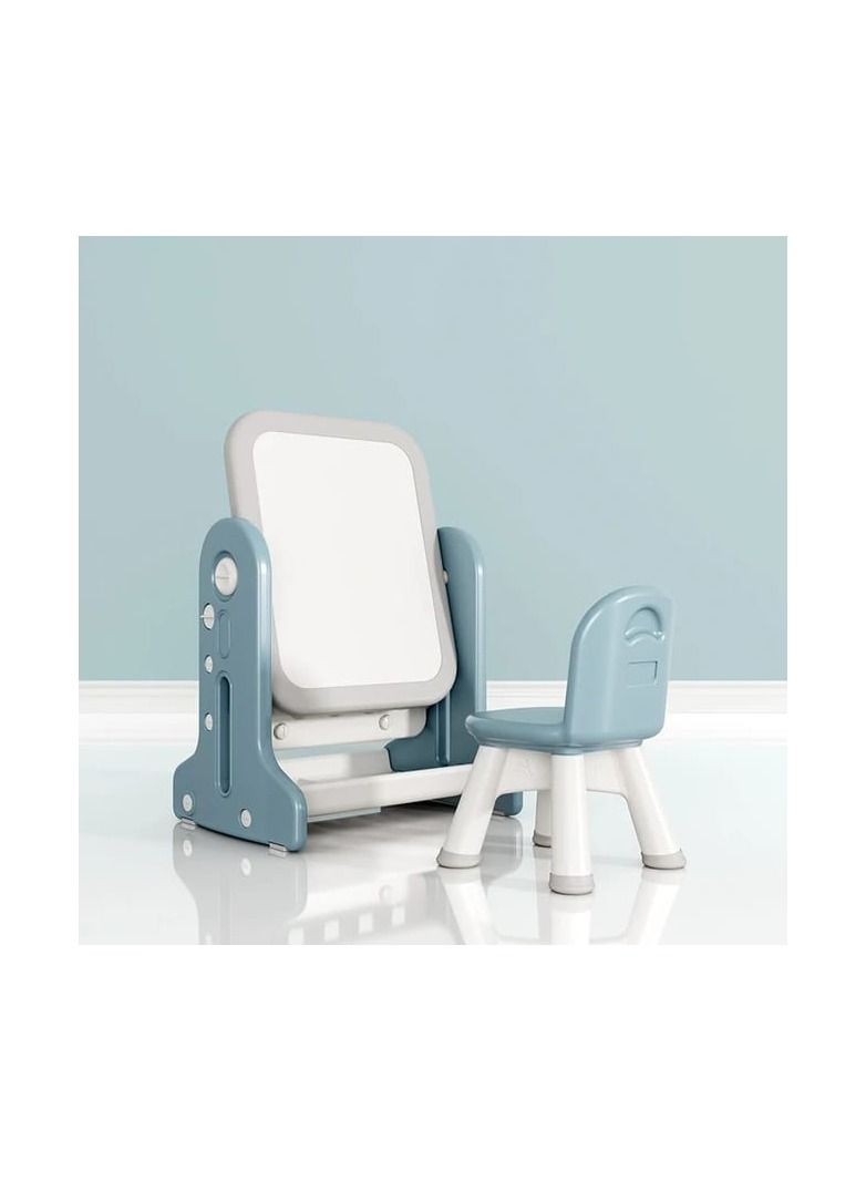 اي ام زد جي طاولة أطفال 2 في 1 متعددة الوظائف أو لوحة كتابة فنية قابلة للتعديل وكرسي واحد - Image 1