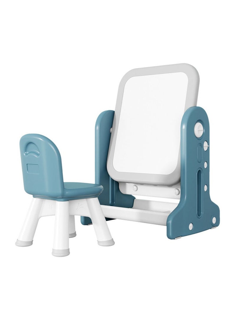 اي ام زد جي طاولة أطفال 2 في 1 متعددة الوظائف أو لوحة كتابة فنية قابلة للتعديل وكرسي واحد - Image 2