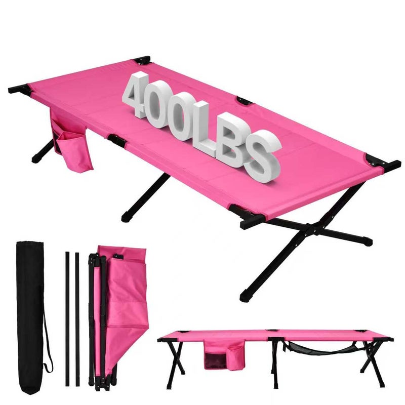 WEIDIORME Portable Camping Cot for Adults, 300lbs Heavy Duty Folding Bed with 60s Quick Setup, Compact & Lightweight for Outdoor, Guest, Office Nap, Hospital Stay - Image 1