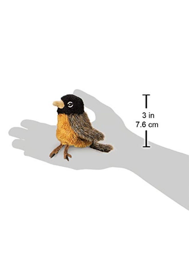 Folkmanis Folkmanis Mini Robin Finger Puppet Brown, Reddish Orange, Black, 8"  - Image 2