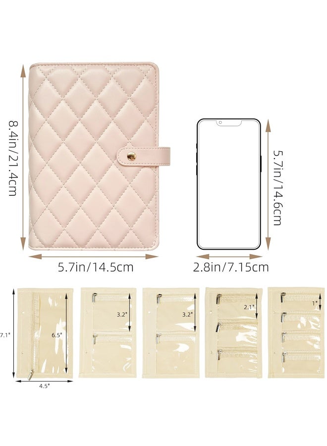 Jewelry Storage Book, with Zipper and Clear Compartments, Removable Jewelry Pouches Bags for Earrings, Necklaces, Rings - Image 2