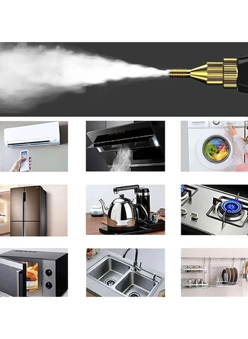 كيلا جهاز تنظيف بالبخار محمول - منظف بخار عالي الضغط 3 بار مع مكنسة بخار 6 فراشي: تنظيف المطبخ/السيارات/الحمامات ببخار 105°℃ (1.2 لتر، 1600W) - Image 2