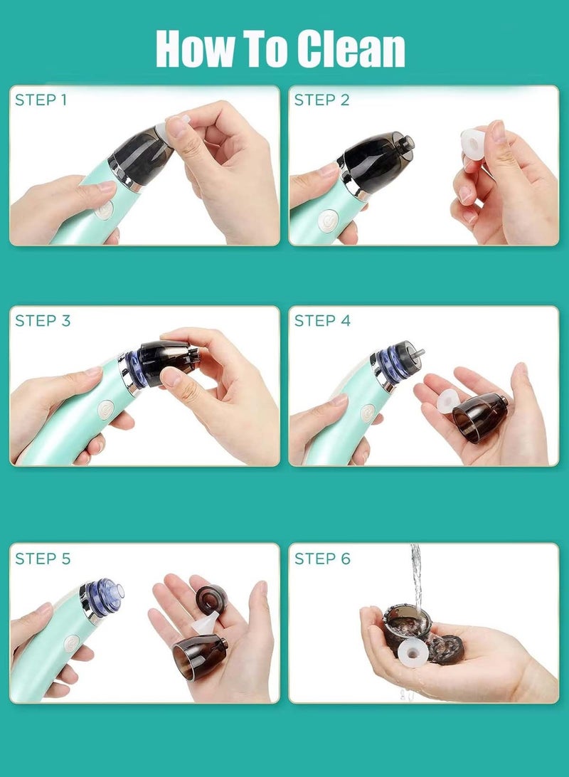 Spectrum Electric Baby Nasal Aspirator with 5 Adjustable Suction Levels, Rechargeable Type-C USB Baby Nose Cleaner, Automatic Infant Nasal Suction Device, Soft Food-Grade Silicone Tips, Low Noise Anti-Reflux Snot Sucker, Hygienic Nasal Mucus Remover for Newborns, Infants, Toddlers and Kids, Easy to Clean Ergonomic Design – Green - Image 3