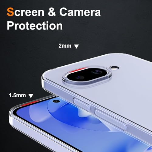 RODMED for Google Pixel 9A 5G Premium Transparent Hybrid Soft Slim Dust Proof Silicone Back Case Cover with Camera Protection - Image 2