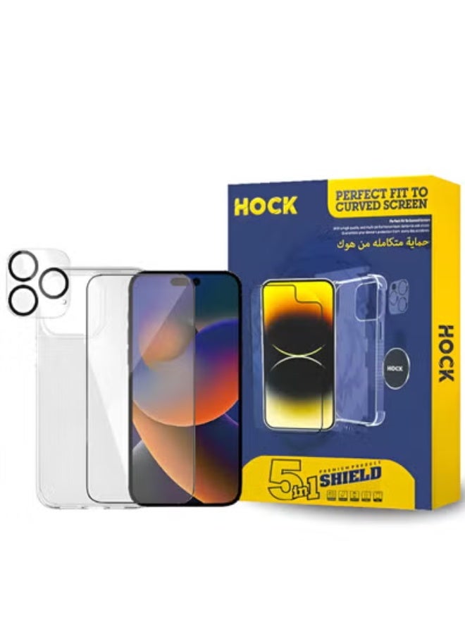 Full protection package for iPhone 13 Pro Max. Protective case made of high-quality materials, high-definition screen protection, camera lens protector, phone back protector, maximum protection against scratches and breakage.