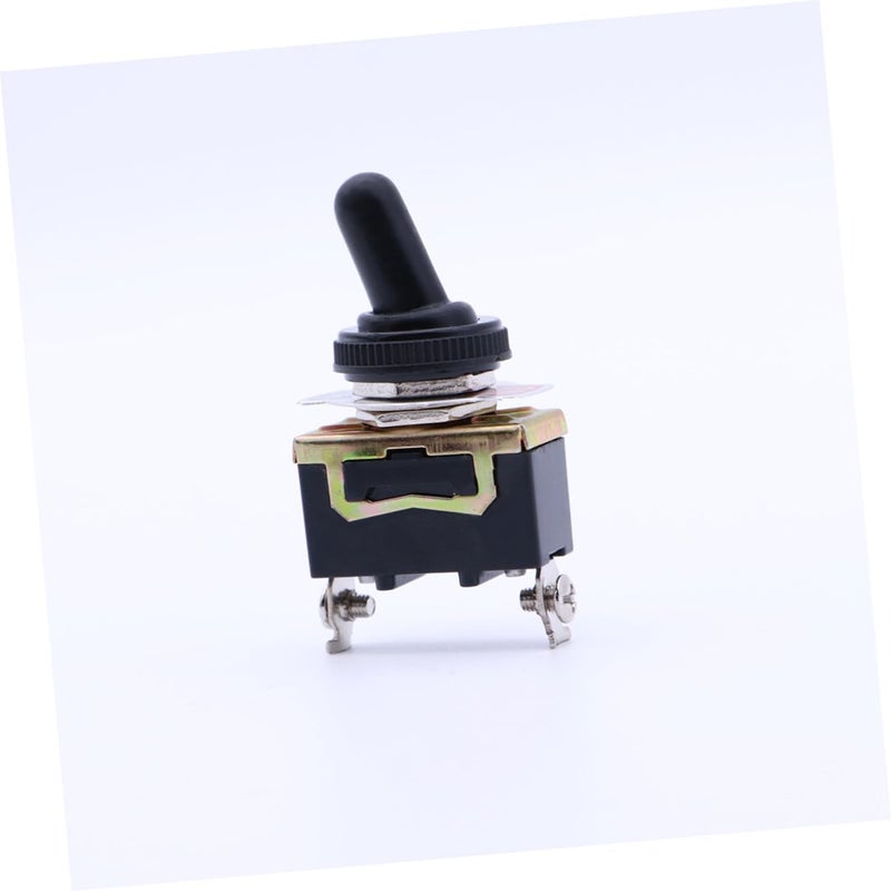 10pcs Toggle Switch with Metal Boot Cover Terminal Pin Off Rocker Switches Construction for High-end Equipment Maintenance - Image 5