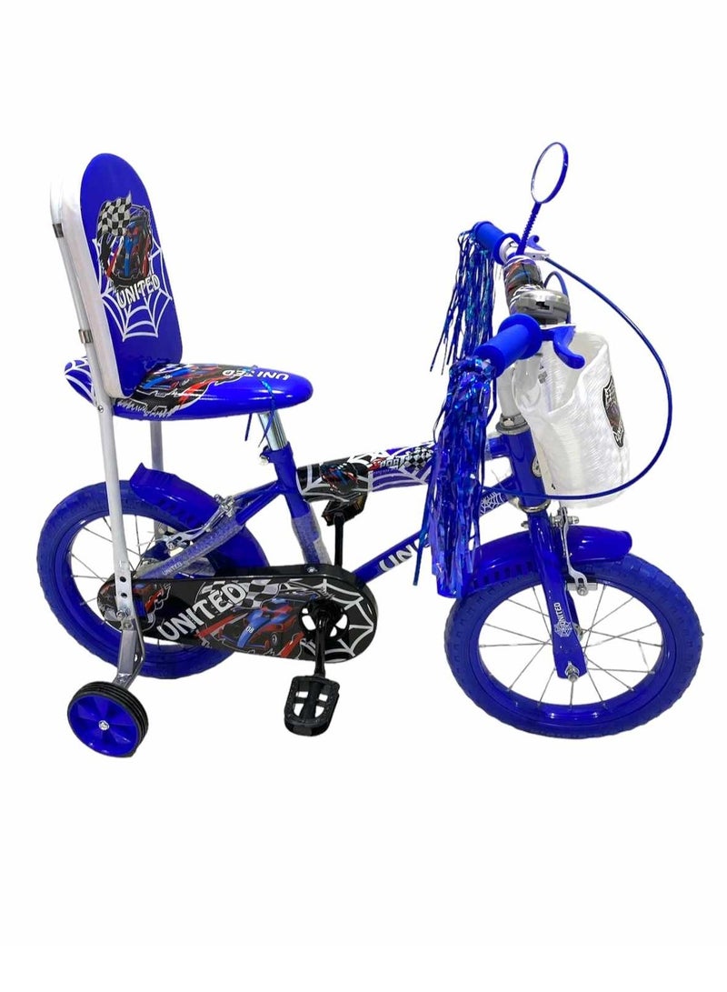 يونايتد دراجة مع داعم للظهر وعجلات مدعومة للأطفال