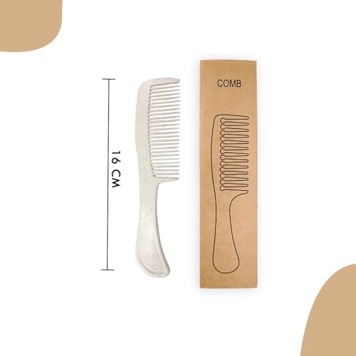 Clayherbs Hair Comb With Handle | Hotel Accessories | Guest House Kit | Amenity Kit | Disposable Pocket Plastic Combs | Travel Hair Comb (Pack Of 20, Plastic) - Image 3
