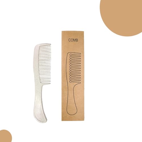 Clayherbs Hair Comb With Handle | Hotel Accessories | Guest House Kit | Amenity Kit | Disposable Pocket Plastic Combs | Travel Hair Comb (Pack Of 20, Plastic) - Image 1