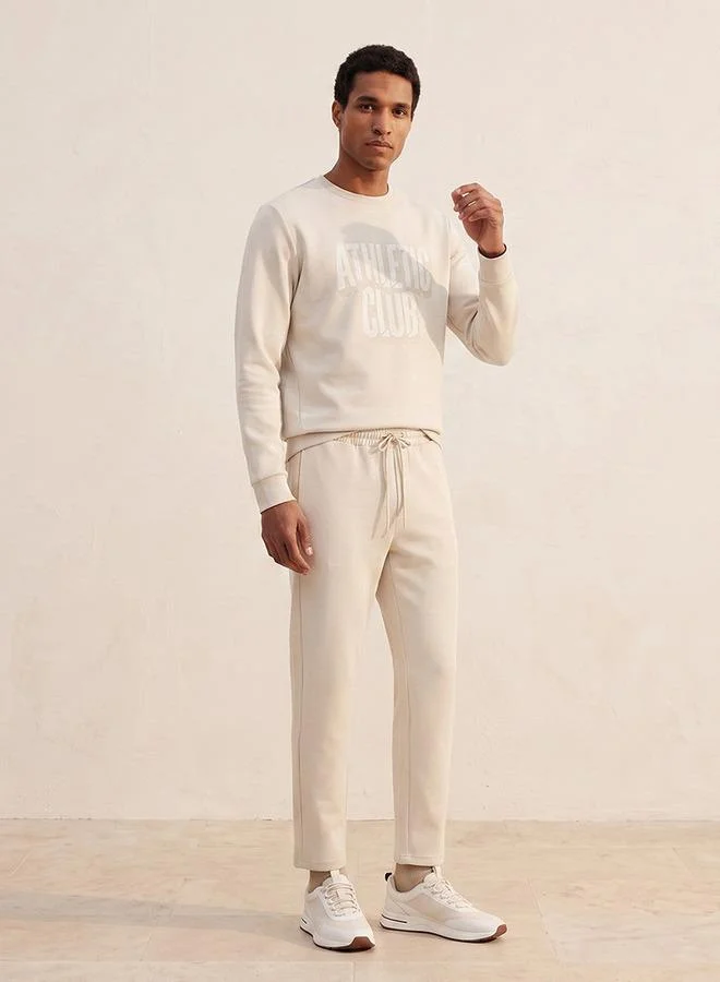 سبلاش اكتف Sweatshirt with Typographic Print