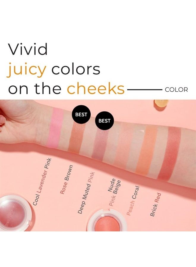 A'Pieu JUICY-PANG JELLY BLUSHER (BE02) - Velvety finish - Easy blending blusher - delicate look - K-beauty - Image 1