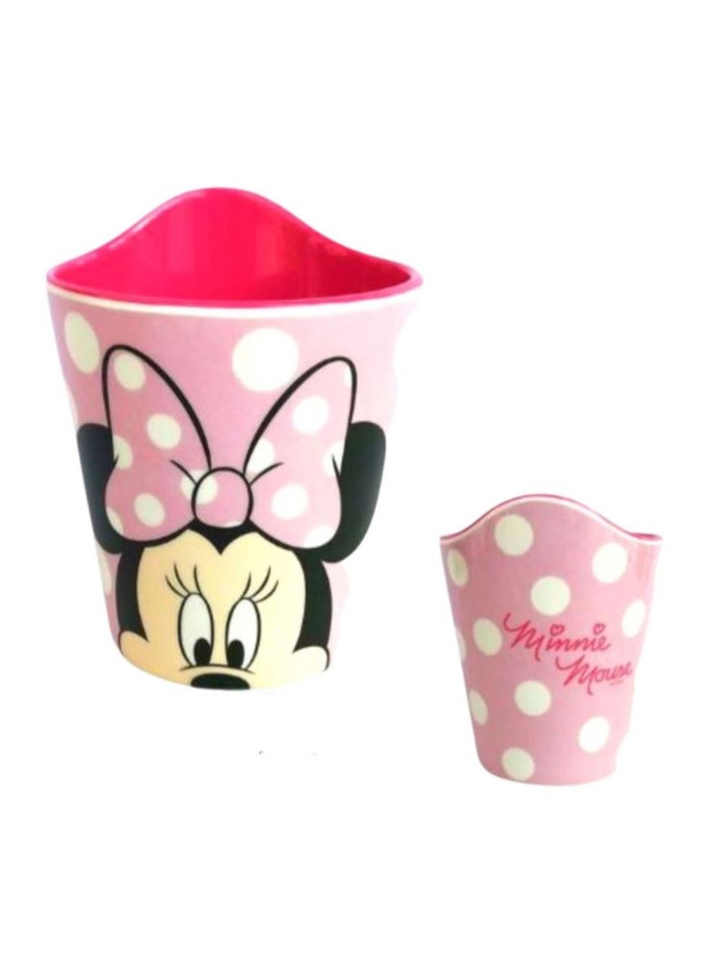 Disney طقم وعاء وكوب مضاد للصدمات من الميلامين للأطفال والرضع بعمر 3 سنوات وما فوق - Image 3