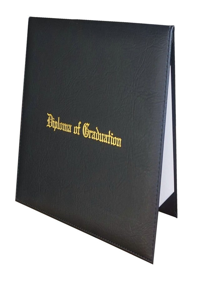 Grad Days Certificate Cover Imprinted Diploma Of Graduation Faux-leather Diploma Holder 8.5" x 11" (Black) - Image 2