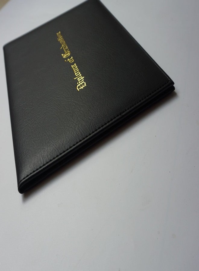 Grad Days Certificate Cover Imprinted Diploma Of Graduation Faux-leather Diploma Holder 8.5" x 11" (Black) - Image 4