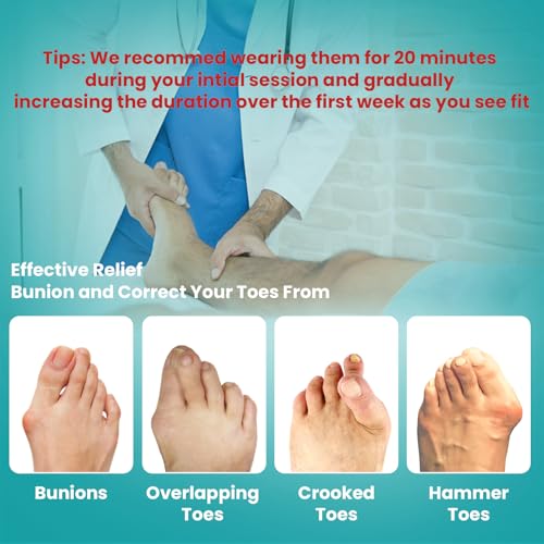Promifun Toe Splint for Broken Toes - Big Toe Splint for Women & Men - Support Brace for Day & Night Use - Bunion Corrector - 1 Pair - Image 3