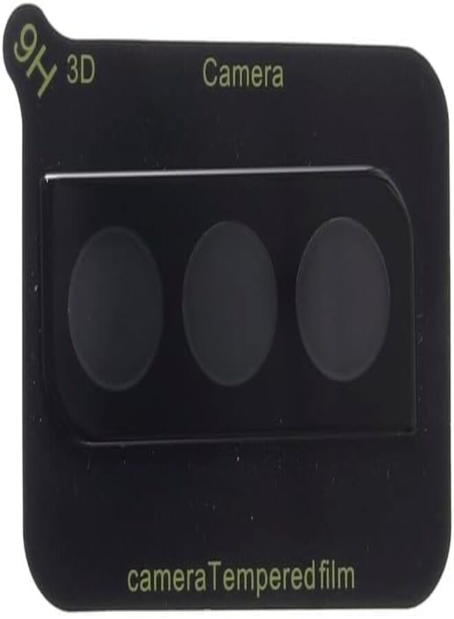 Glass Screen Protector For Camera Lens Compatible With Samsung Galaxy S21 Fe, Black Mat-55 