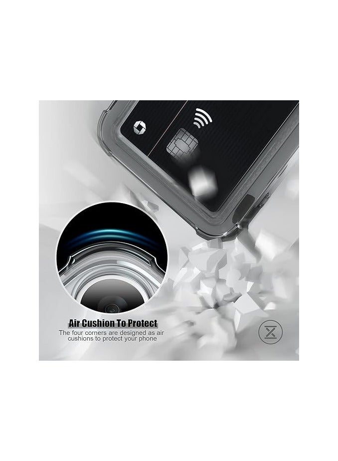 Case for iPhone XS Max Clear Slim Phone Case Soft TPU Wallet Case Bag Cover with Card Slot Holder Shockproof 6.5" - Image 2