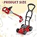 Arrowbash 2 Pcs Toy Gardening Tool Set for Kids Toy Weed Trimmer Push Lawn Mower Battery Powered Gardening Tool Set with Lights and Sounds Christmas Birthday Gift for Boys Girls - Image 4
