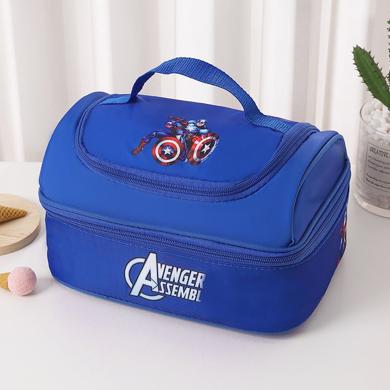 Cute Cartoon Insulated Lunch Bag 10 Captain America Shield 