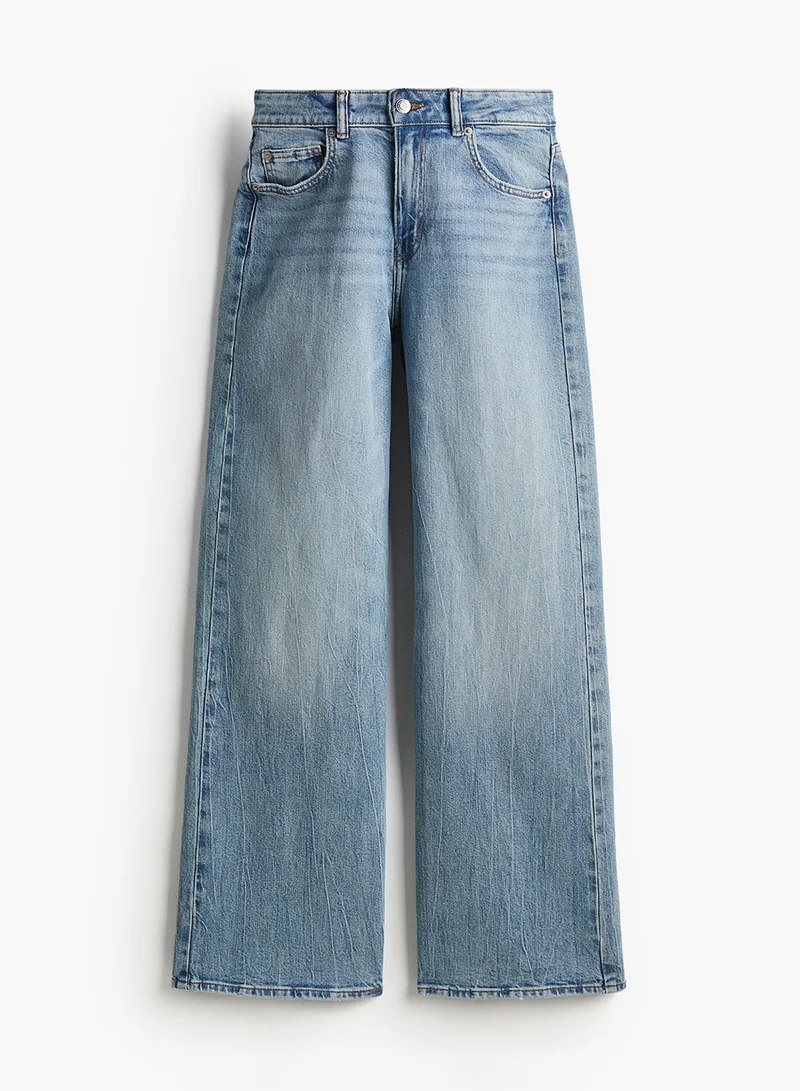 H&M Wide High Jeans
