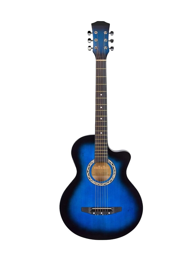 Megarya - Rock Out in Style: Megarya Acoustic Guitar for Beginners Complete Starter Kit (BLUE) - Image 1