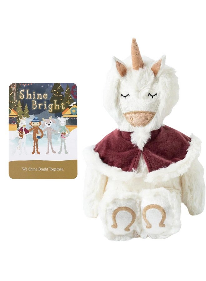 Slumberkins Shine Bright Unicorn Kin + Affirmation Card - Promotes Positive Self-Esteem, Authenticity & Community - Holiday Sel Toys For Boys And Girls - Image 1