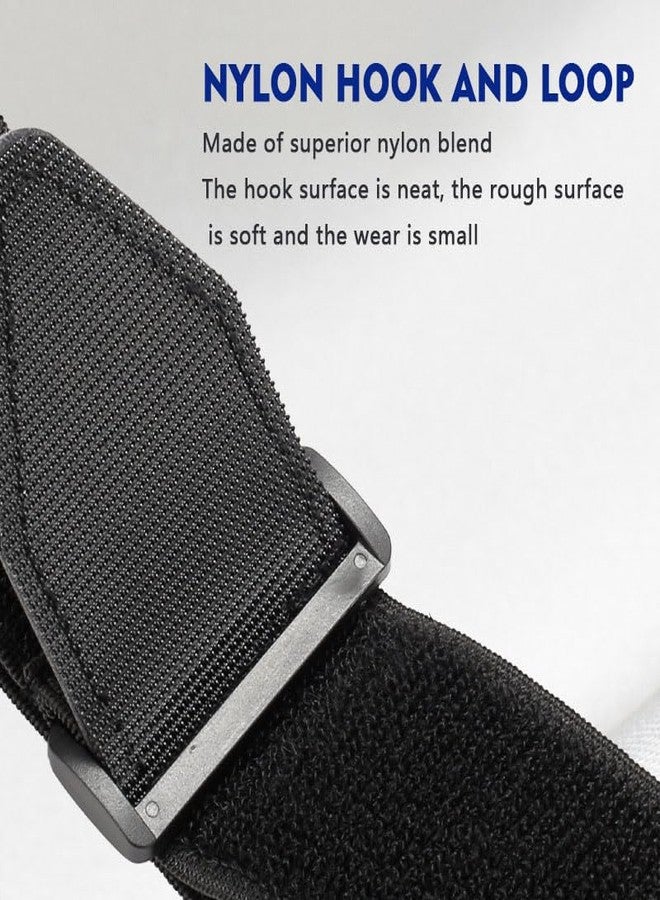 MAGNEECH 2 Pack Wheelchair Leg Strap,Wheelchair Accessories for Footrest and Leg Rest Restraints,Velcro Leg Straps Seat Belt- Medical Restraints for Elderly Dementia Parkinson's Patients(Black) - Image 2