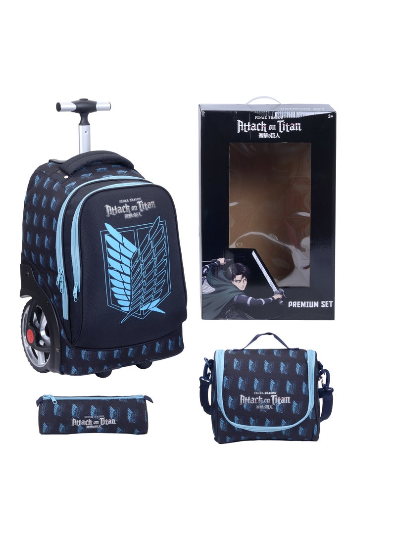 Attack On Titan Big Wheel - 3 Pcs Trolley Bag Set - Image 1