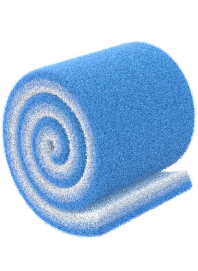 باوفلي لفافة خيط ترشيح أحواض السمك من باوفلاي، مقاس 20 × 10 × 1.2 بوصة، قابلة للقص، لون أزرق وأبيض، مناسبة لأحواض أسماك المياه العذبة والمالحة والبرك الصغيرة. - Image 1